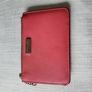 Used pink Kate Spade card/change wallet‎